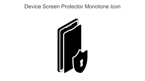 Device Screen Protector Monotone Icon In Powerpoint Pptx Png And Editable Eps Format