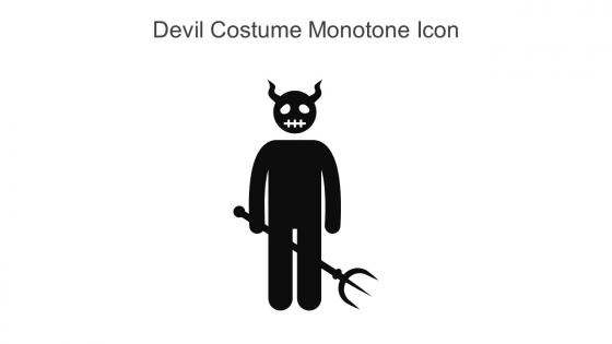 Devil Costume Monotone Icon In Powerpoint Pptx Png And Editable Eps Format