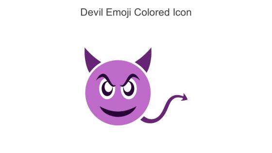Devil Emoji Colored Icon In Powerpoint Pptx Png And Editable Eps Format