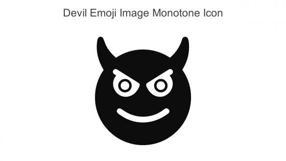 Devil Emoji Image Monotone Icon In Powerpoint Pptx Png And Editable Eps Format