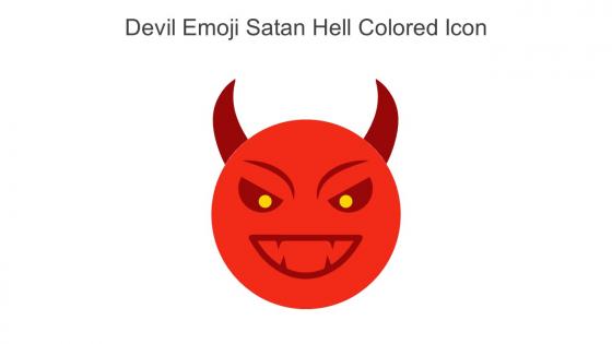 Devil Emoji Satan Hell Colored Icon In Powerpoint Pptx Png And Editable Eps Format
