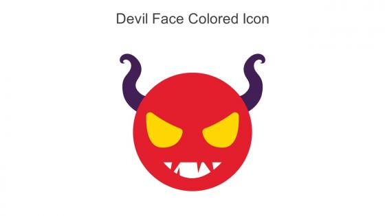 Devil Face Colored Icon In Powerpoint Pptx Png And Editable Eps Format