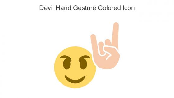 Devil Hand Gesture Colored Icon In Powerpoint Pptx Png And Editable Eps Format