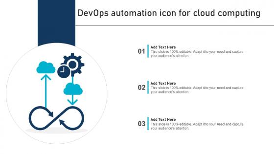 Devops Automation Icon For Cloud Computing
