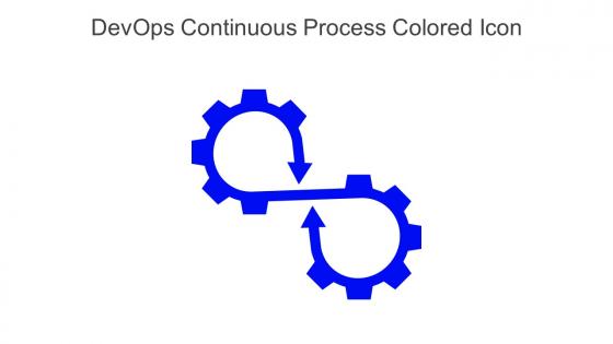 Devops Continuous Process Colored Icon In Powerpoint Pptx Png And Editable Eps Format