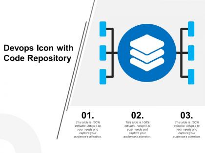 Devops icon with code repository