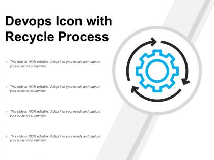 Devops icon with recycle process