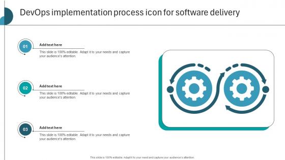 Devops Implementation Process Icon For Software Delivery