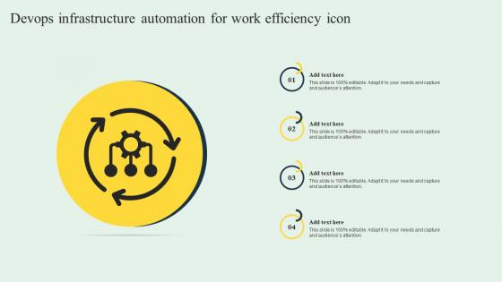 Devops Infrastructure Automation For Work Efficiency Icon