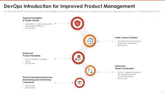 Devops introduction for improved product management