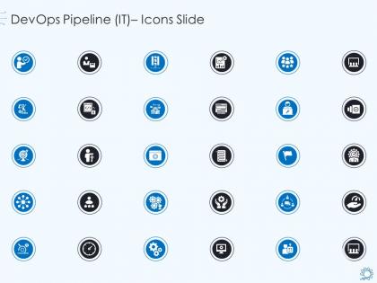 Devops pipeline it icons slide ppt layouts structure