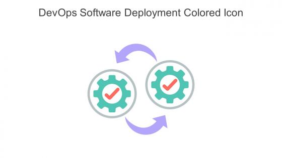 DevOps Software Deployment Colored Icon In Powerpoint Pptx Png And Editable Eps Format