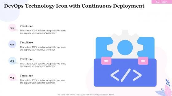 DevOps Technology Icon With Continuous Deployment