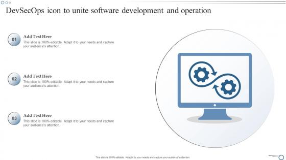 DevSecOps icon to unite software development and operation