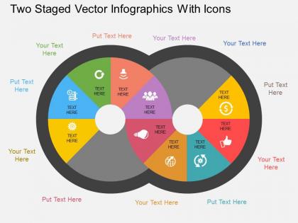 Df two staged vector infographics with icons flat powerpoint design
