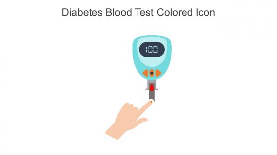 Diabetes Blood Test Colored Icon In Powerpoint Pptx Png And Editable Eps Format