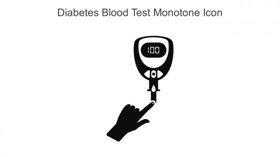 Diabetes Blood Test Monotone Icon In Powerpoint Pptx Png And Editable Eps Format