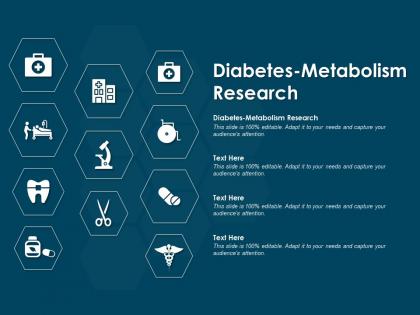 Diabetes metabolism research ppt powerpoint presentation slides styles