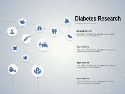 Diabetes research ppt powerpoint presentation infographic template elements