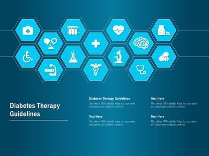 Diabetes therapy guidelines ppt powerpoint presentation styles background image
