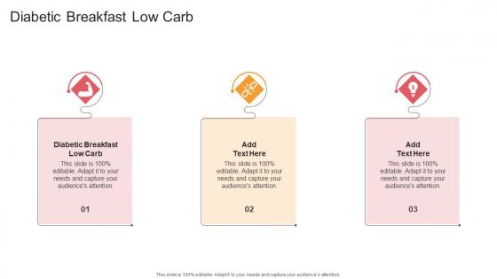 Diabetic Breakfast Low Carb In Powerpoint And Google Slides Cpb