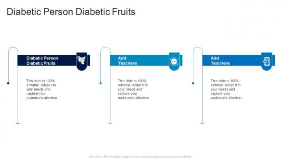 Diabetic Person Diabetic Fruits In Powerpoint And Google Slides Cpb