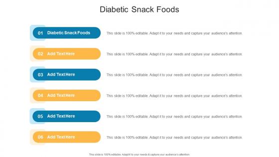 Diabetic Snack Foods In Powerpoint And Google Slides Cpb
