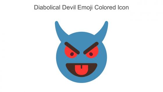 Diabolical Devil Emoji Colored Icon In Powerpoint Pptx Png And Editable Eps Format