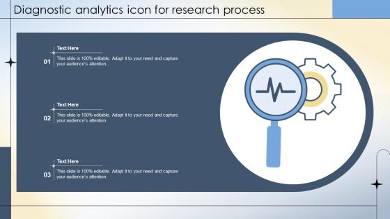 Diagnostic Analytics Icon For Research Process