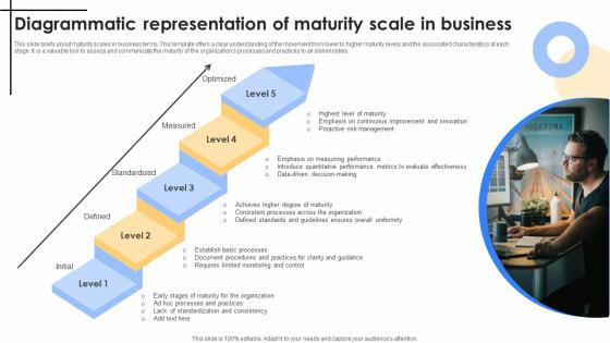 Diagrammatic Representation Of Maturity Scale In Business