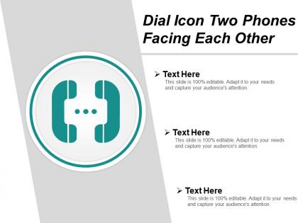 Dial icon two phones facing each other