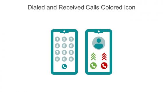 Dialed And Received Calls Colored Icon In Powerpoint Pptx Png And Editable Eps Format
