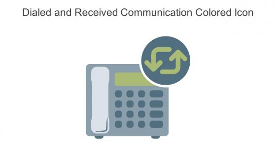 Dialed And Received Communication Colored Icon In Powerpoint Pptx Png And Editable Eps Format