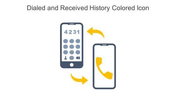 Dialed And Received History Colored Icon In Powerpoint Pptx Png And Editable Eps Format