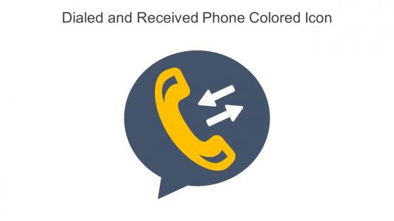 Dialed And Received Phone Colored Icon In Powerpoint Pptx Png And Editable Eps Format