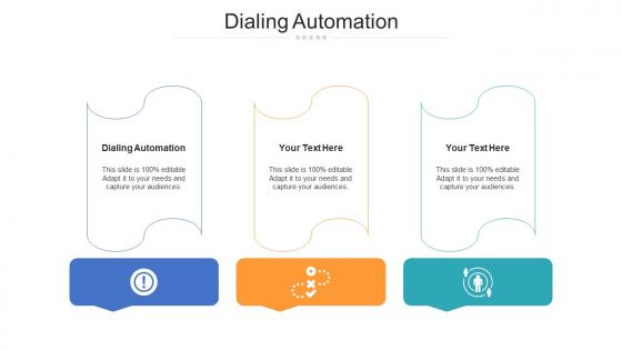 Dialing automation ppt powerpoint presentation file graphics template cpb