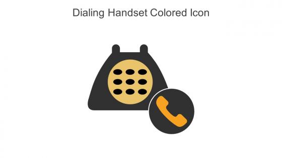 Dialing Handset Colored Icon In Powerpoint Pptx Png And Editable Eps Format