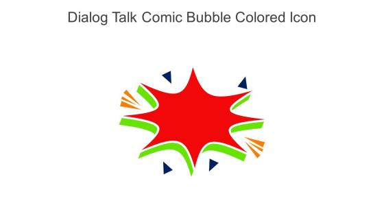 Dialog Talk Comic Bubble Colored Icon In Powerpoint Pptx Png And Editable Eps Format