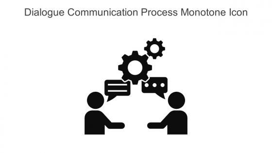 Dialogue Communication Process Monotone Icon In Powerpoint Pptx Png And Editable Eps Format
