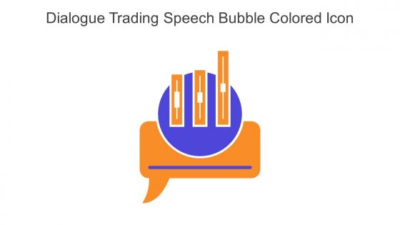Dialogue Trading Speech Bubble Colored Icon In Powerpoint Pptx Png And Editable Eps Format