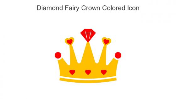 Diamond Fairy Crown Colored Icon In Powerpoint Pptx Png And Editable Eps Format