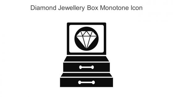 Diamond Jewellery Box Monotone Icon In Powerpoint Pptx Png And Editable Eps Format