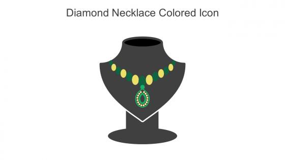 Diamond Necklace Colored Icon In Powerpoint Pptx Png And Editable Eps Format