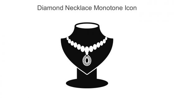 Diamond Necklace Monotone Icon In Powerpoint Pptx Png And Editable Eps Format