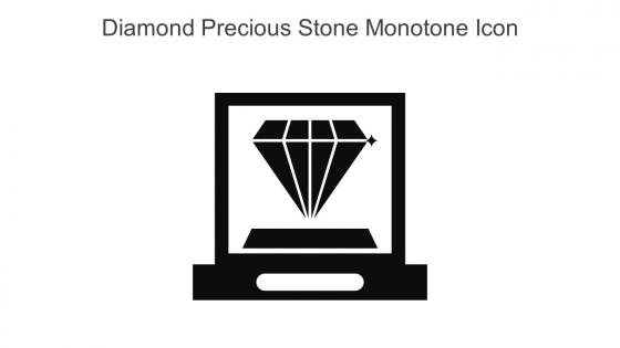 Diamond Precious Stone Monotone Icon In Powerpoint Pptx Png And Editable Eps Format
