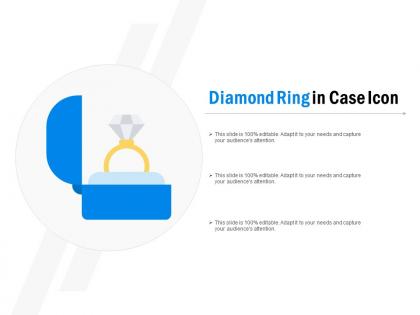 Diamond ring in case icon