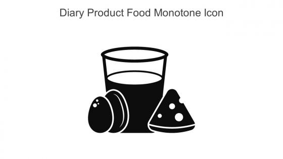 Diary Product Food Monotone Icon In Powerpoint Pptx Png And Editable Eps Format