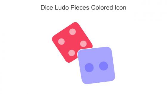 Dice Ludo Pieces Colored Icon In Powerpoint Pptx Png And Editable Eps Format