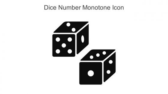 Dice Number Monotone Icon In Powerpoint Pptx Png And Editable Eps Format