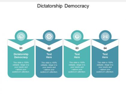 Dictatorship democracy ppt powerpoint presentation pictures show cpb